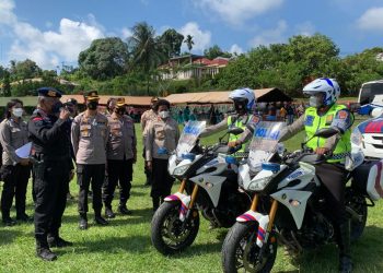 TNI Polri Kolaborasi Bersama FKBM Kampanye Gerakan Vaksinasi dan Tertib Lalin