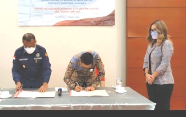 Wujudkan Bintuni Jadi Smart City Dan Berbasis Digital Pemda Telbin Bekerja Sama Dengan PT. Sukses Mulia Persada