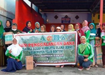 PAC Muslimat NU Bintuni Lakukan Aksi Penggalangan Dana Untuk Korban Longsor Dan Banjir Jayapura