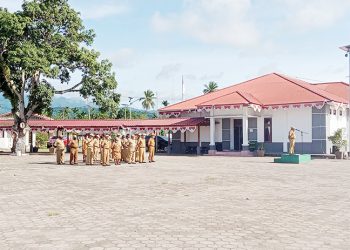 Pimpin Apel Perdana, Bupati Mansel Ingatkan Tentang Covid-19 Varian Omicron