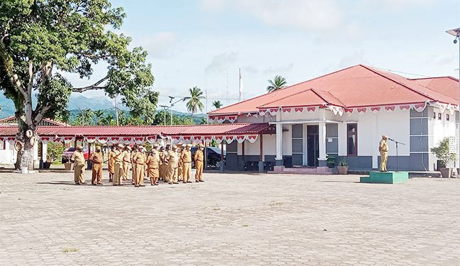 Pimpin Apel Perdana, Bupati Mansel Ingatkan Tentang Covid-19 Varian Omicron