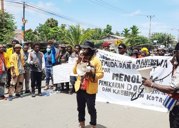 Solidaritas Mahasiswa, Pemuda dan Rakyat Papua Gelar Aksi Unjuk Rasa Tolak Pemekaran DOB Baru