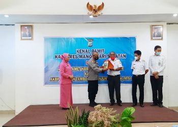 Kenal Pamit Kapolres Mansel, Bupati Waran Kisahkan Kepemimpinan Slamet Haryono