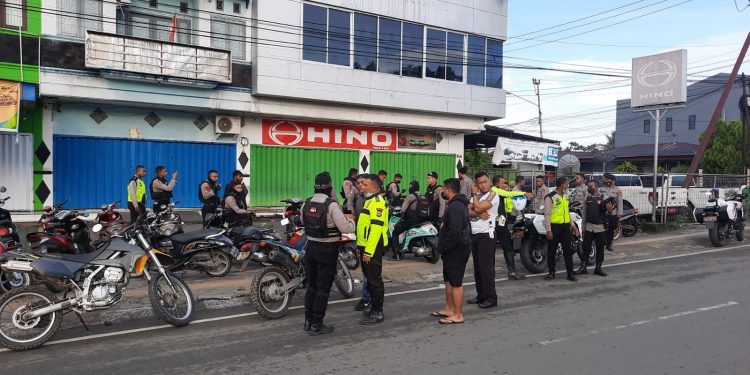 Puluhan Motor Terjaring Razia dalam Aksi Balapan Liar di Wosi