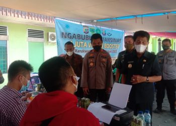 Satu Juta Vaksin Booster Program Bersama NU, Polri dan KemenAg Diluncurkan di Mansel