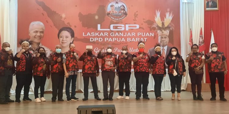 Dominggus Mandacan Deklarasikan Laskar Ganjar For RI 1