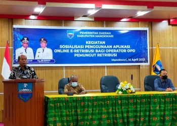 Bapenda Manokwari Sosialisasikan Aplikasi E-Retribusi Pembayaran Nontunai