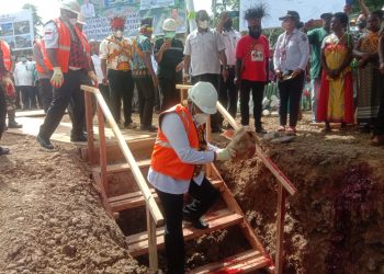 Penyatuan Tanah dan Air dari 57 Kampung Tandai Pembangunan Kantor Bupati Mansel
