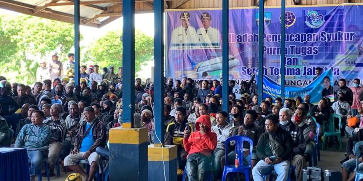 Ratusan Pejasa Ojek Datangi Dishub Manokwari Minta Kenaikan Tarif