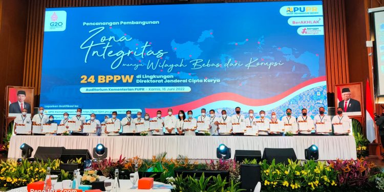 Kementerian PUPR Canangkan Zona Integritas di 24 BPPW Ditjen Cipta Karya