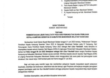 Sukseskan Pilkamp Serentak 2022,  Aktivitas OPD Diliburkan