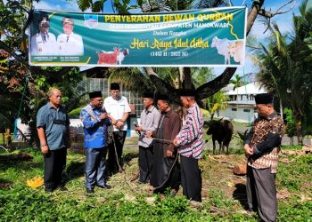 Kurban 100 Ekor Sapi, Bupati : Pemerintah Ingin Mendapatkan Ridho dan Diberkati Allah SWT 