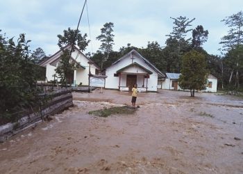 Banjir Menerbang Gereja dan 5 Rumah Warga di Kampung Membowi Masni