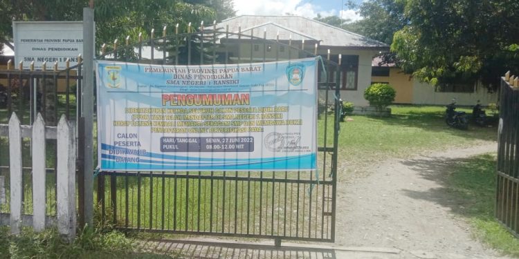 Lulus Murni, 180 Siswa SMA Negeri 1 Ransiki akan Jalani MPLS 
