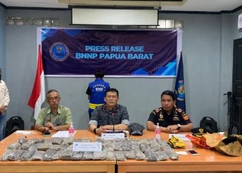 Disuruh Pacar, Mahasiswi Asal Serui Bawa 4,1 Kg Ganja Kering ke Sorong