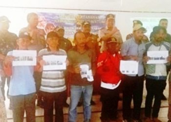 Pemilik Hak Ulayat Pembangunan Kompi Terima Hasil Penilaia Tim Apraisal