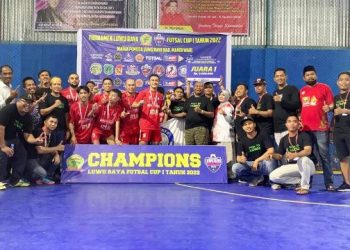 Tim Ikatan Pemuda Luwu Raya Juarai Luwu Raya Futsal Cup 1
