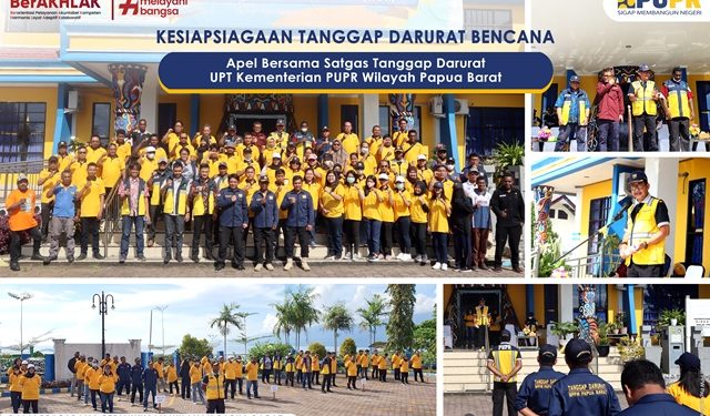 Tim Satgas Tanggap Darurat PUPR Wilayah Papua Barat Waspadai Cuaca Ekstrim