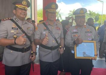 Satlantas Polres Manokwari Terima Anugerah Inovasi Layanan Publik