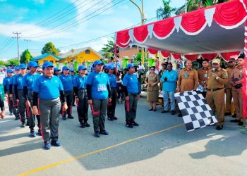 Antusiasme Lomba Gerak Jalan Peringati 124 Tahun Kota Manokwari Melebihi Target