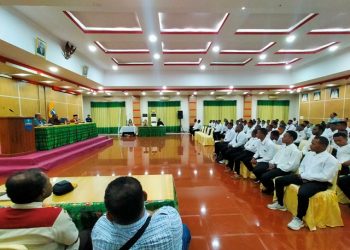 Puluhan Pemuda Tidak Lulus Seleksi Tamtama Jalur Otsus Temui Bupati Minta Diakomodir