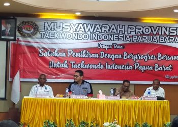 Secara Aklamasi, Marthen Kocu Nahkodai Taekwondo Papua Barat Periode 2022-2026