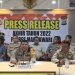 Polres Manokwari Press Release Kinerjanya Sepanjang 2022