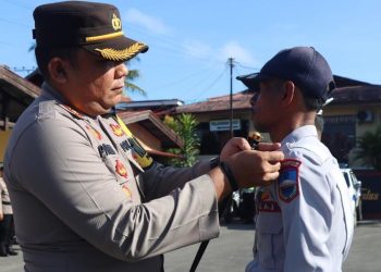 Optimalkan Pengamanan Selama Nataru, Polres Manokwari Bangun 4 Pos Pelayanan