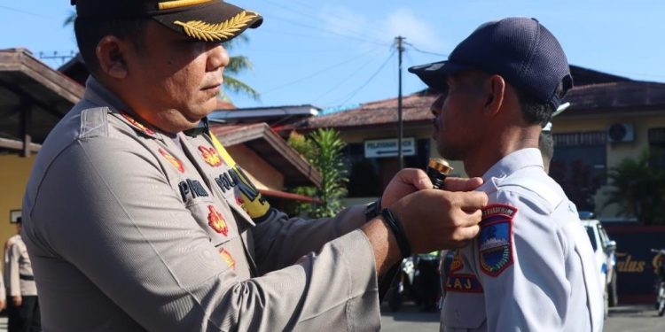 Optimalkan Pengamanan Selama Nataru, Polres Manokwari Bangun 4 Pos Pelayanan