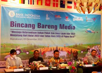 BI Papua Barat dan Mitra Kerja Beberkan Ketersedian Bapok dan Uang Jelang Nataru Tersedia