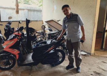 Polsek Amban Amankan Sepeda Motor Tak Bertuan Didekat BPMP