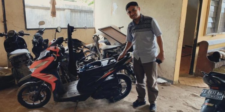 Polsek Amban Amankan Sepeda Motor Tak Bertuan Didekat BPMP