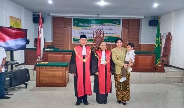 Berlinda Mayor Melantik Haries Lubis Menjadi Wakil Ketua PN Manokwari