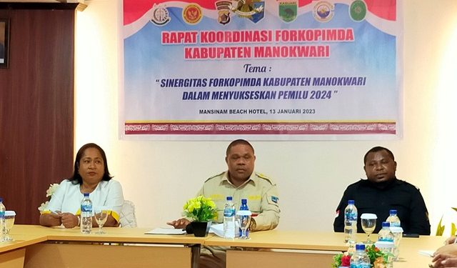 Pemda Manokwari Bahas Persiapan Pemilu 2024