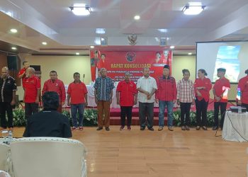 Rapat Konsolidasi PDI-Perjuangan, Waran Optimis Raih Tiga Kursi DPR-RI