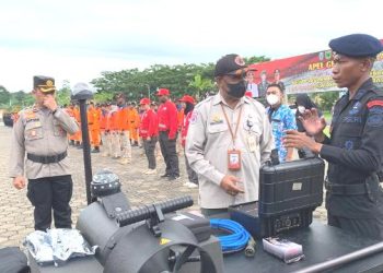 Polda Papua Barat Gelar Apel Gelar Pasukan Kesiapsiagaan Menghadapi Bencana Alam