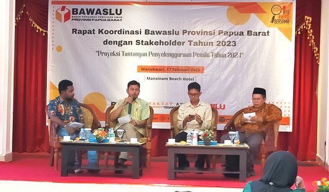 Bawaslu Papua Barat Bangun Koordinasi Bersama Stakeholder Kawal Pemilu 2024