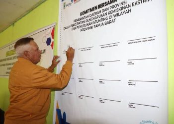 Penanganan Stunting dan Kemiskinan Ekstrem Dideklarasikan di Teluk Bintuni