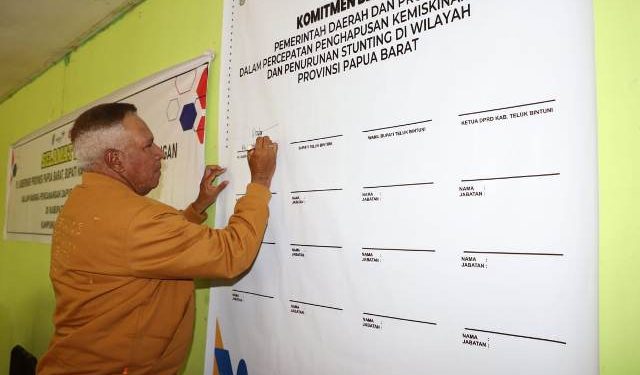Penanganan Stunting dan Kemiskinan Ekstrem Dideklarasikan di Teluk Bintuni