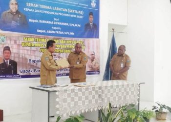 Sertijab Kadis Pendidikan, Dowansiba Ingatkan SMA Taruna Masih Menjadi Kewenangan Provinsi