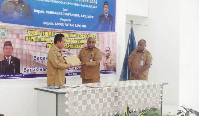Sertijab Kadis Pendidikan, Dowansiba Ingatkan SMA Taruna Masih Menjadi Kewenangan Provinsi