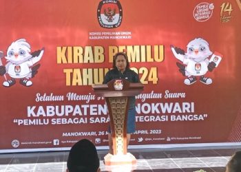 Kirab Pemilu 2024 Diarak ke Kabupaten Mansel
