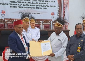 KPU Papua Barat Terima Dokumen 5 Calon DPD dan Pengajuan Caleg dari 2 Partai