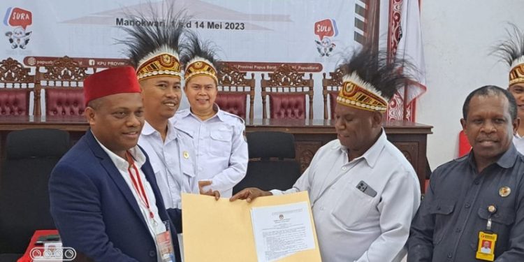 KPU Papua Barat Terima Dokumen 5 Calon DPD dan Pengajuan Caleg dari 2 Partai