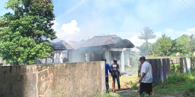 Sering Diteror, Mess KKP Manokwari yang Terbakar sudah Ditinggalkan Penghuninya