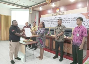 KPU Manokwari Tetapkan DPSHP Pemilu 2024 Sebanyak 136.991 Pemilih