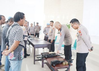 Senpi Milik Anggota Polres Teluk Bintuni Ditertibakan