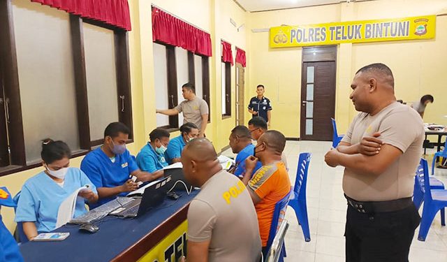 Personel Polres Bintuni Wajib Ikut Rikkes Rutin Tahunan