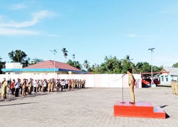 Pimpinan Apel Gabungan OPD, Wakil Bupati Rengkung Minta Pimpinan Solid