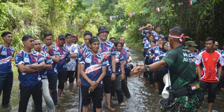 Tingkatkan Kekompakan, Aston Niu Gandeng Batalyon Inf. 761 Warmare Gelar Outing